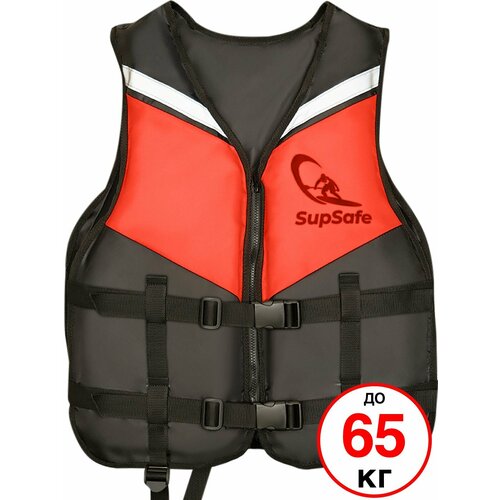 SupSafe спасательный жилет до 65 кг, 46-48 черный; красный