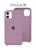 Чехол на Айфон 11 / Противоударный чехол на iPhone 11 сиренево-ро...