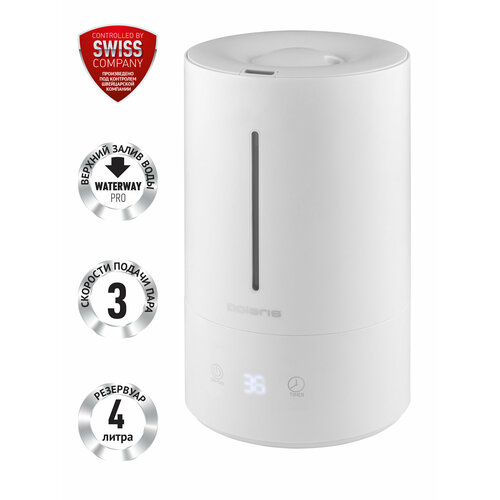 Увлажнитель воздуха Polaris PUH 7045 TFD белый, 4 л, для помещений до 35 м² — купить, цена, характеристики