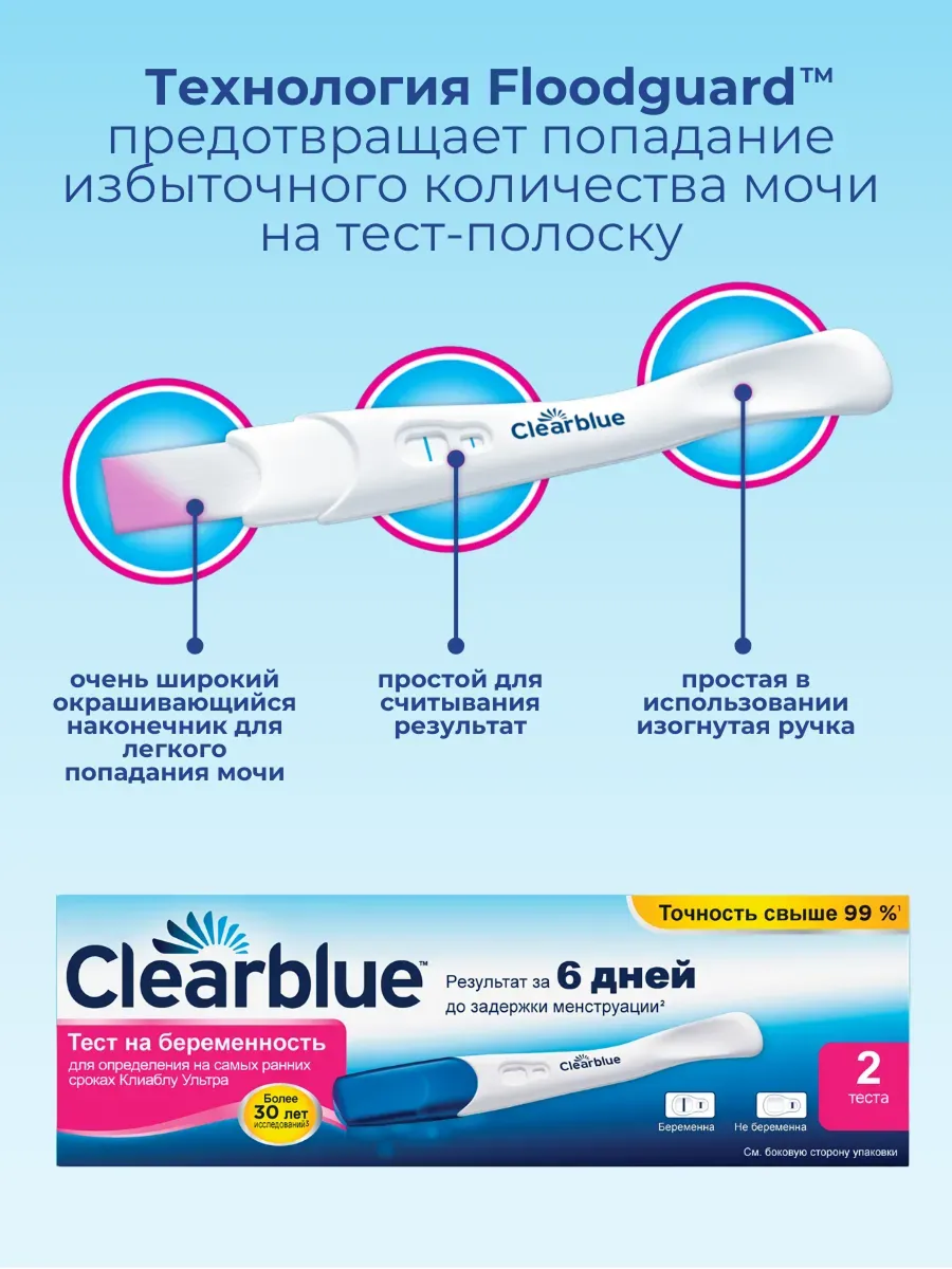 Картинки Тест на беременность Clearblue Ultra, 1 шт