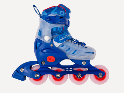 Изображение товара Детские раздвижные роликовые коньки Tech Team Kidzroll - Dark Blue р. 32-35