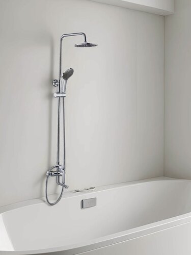 Изображение товара Душевая система со смесителем ESKO ST205LG, тропический душ Lagos хром