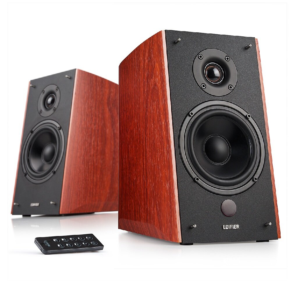 Акустическая система 2.0 EDIFIER R2000DB, беспроводная, 2 полосы, 120 Вт, коричневая