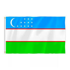 Флаг Узбекистана. Для ношения на спортивных соревнованиях. Для болельщиков. — фото 1