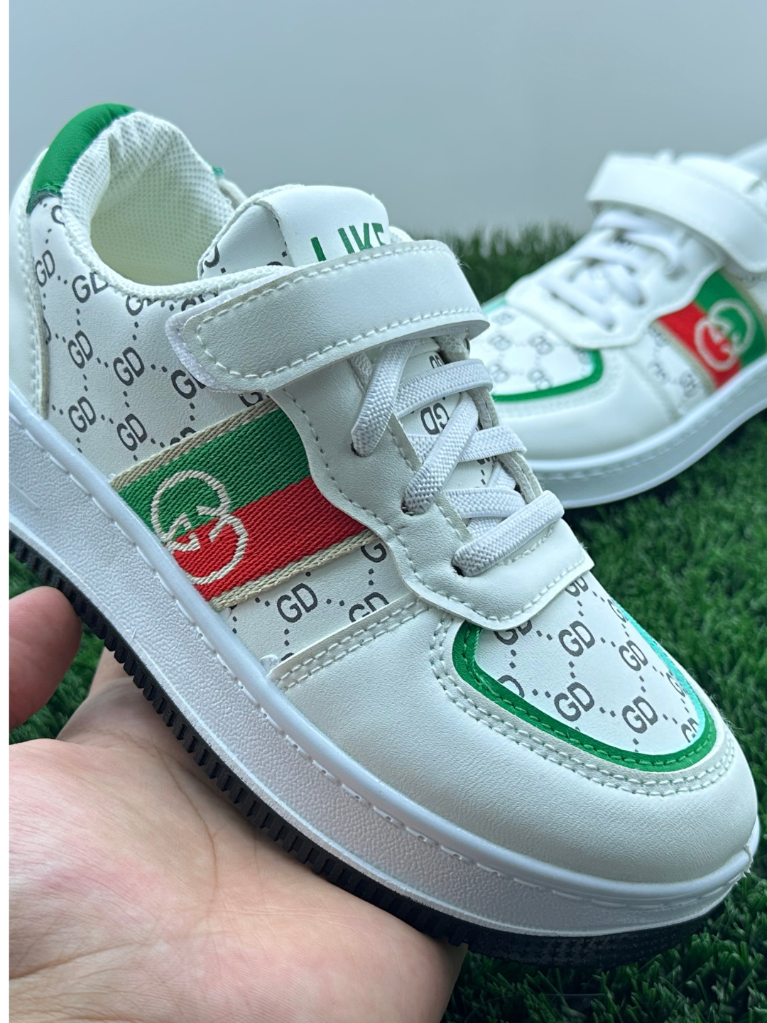 Кроссовки LIDER, размер 30, белый/зеленый — фото 1