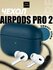 Чехол для AirPods Pro 2 / Защитный чехол с дизайном под кожу Hard...
