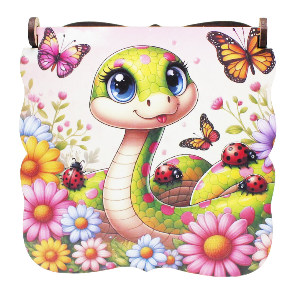 Деревянная шкатулка, "Змея Кэти", (Ручная работа)