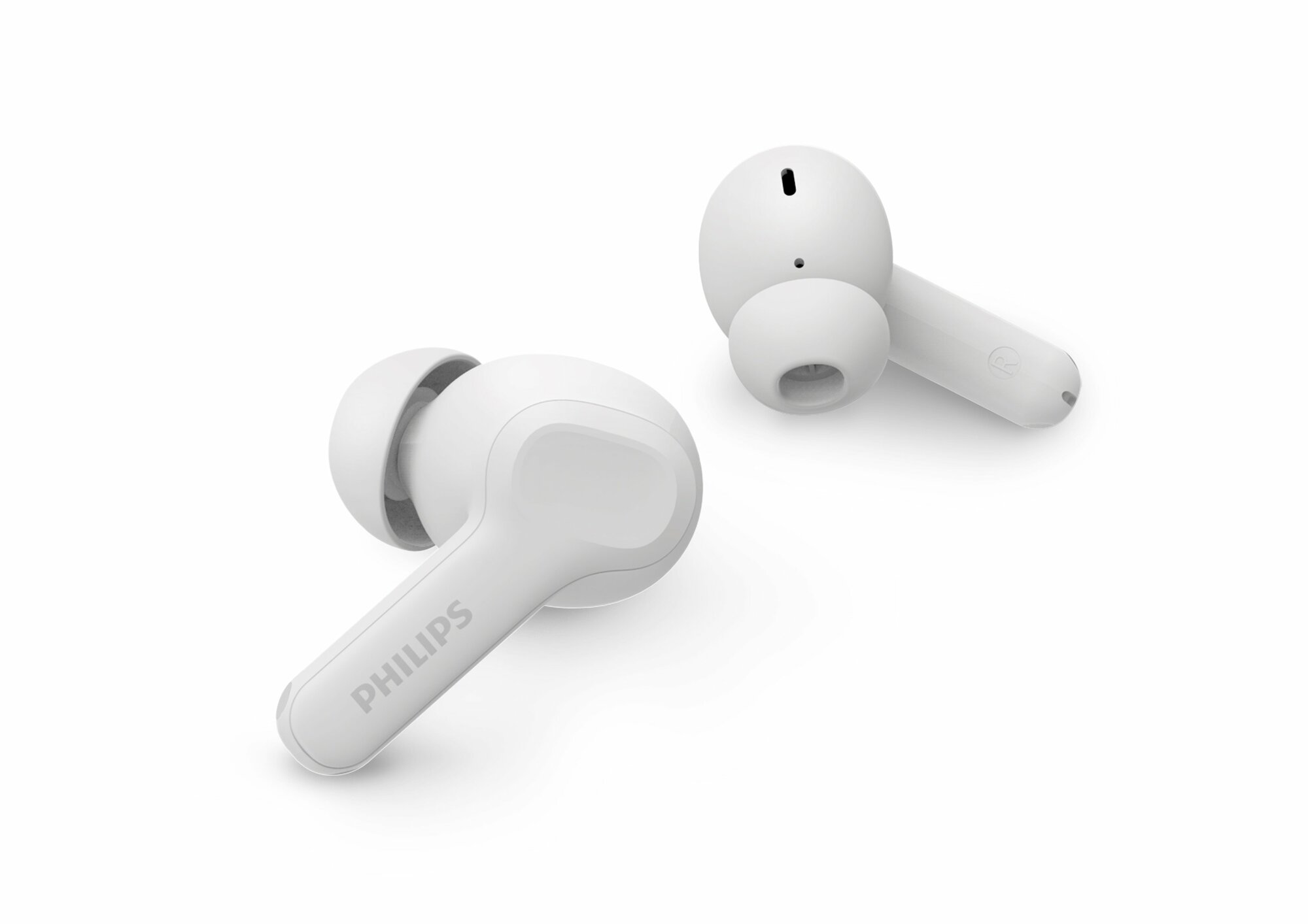 Полностью беспроводные наушники Philips TAH1109BK белый до 24 часов воспроизведения