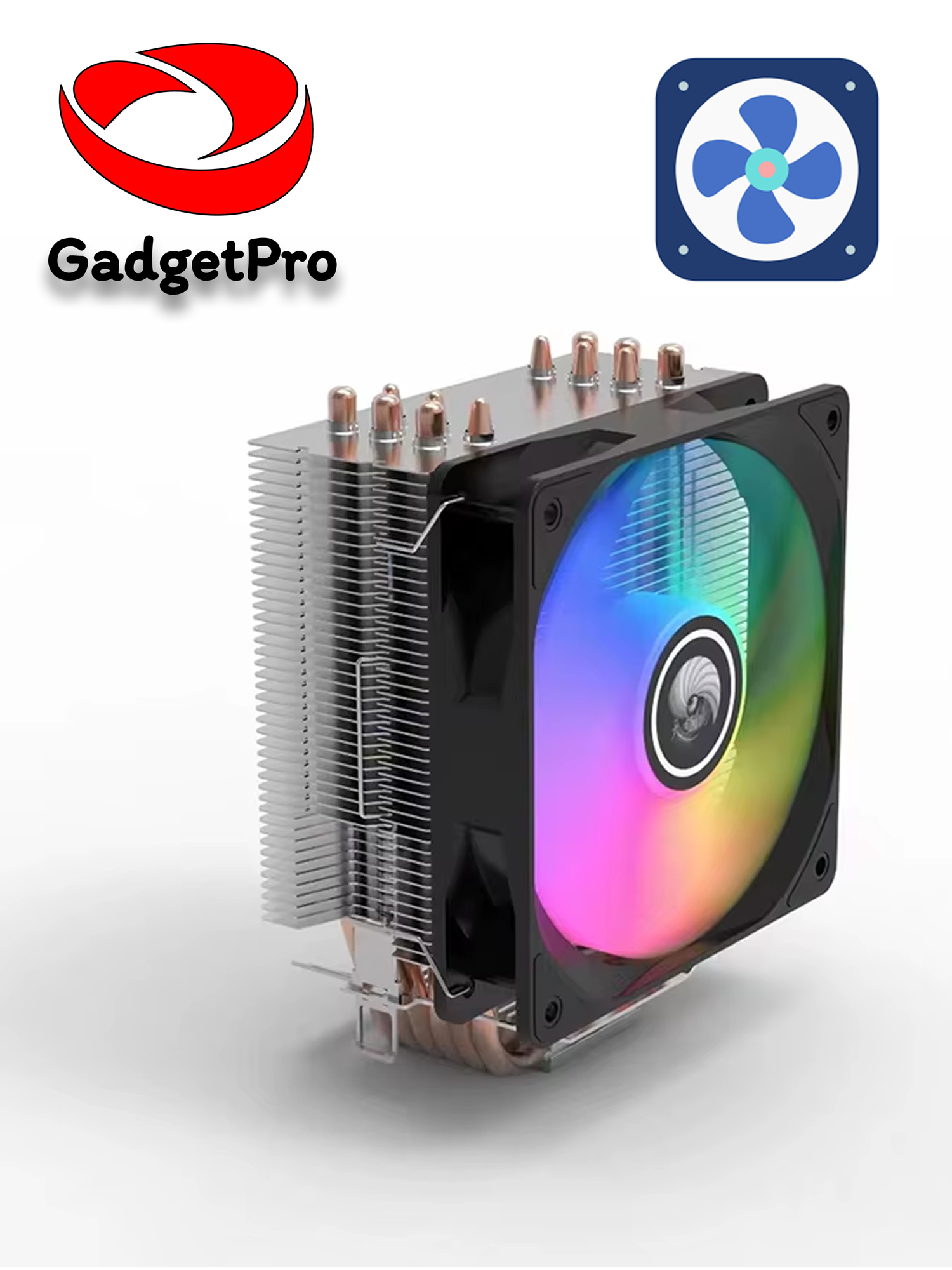 Кулер для процессора CPU Cooler S60, 190 Вт TDP 120 мм вентилятор, гидравлический подшипник, фиксированная RGB подсветка