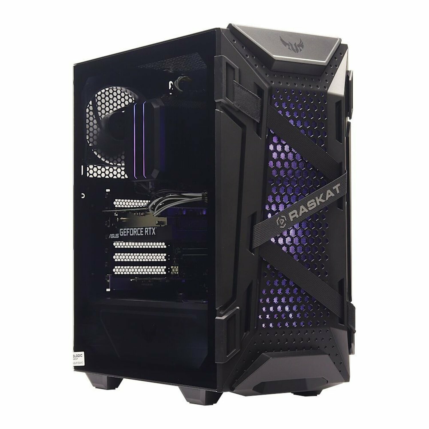 Корпус Midi-Tower ASUS TUF Gaming GT301 Raskat, ARGB, черный (90DC0040-B49060)