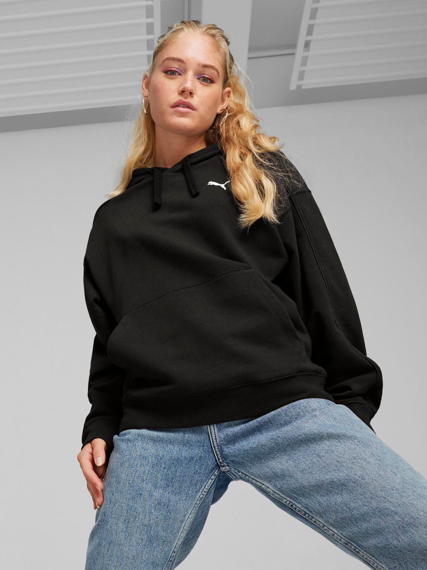 Худи PUMA, размер M, , черный