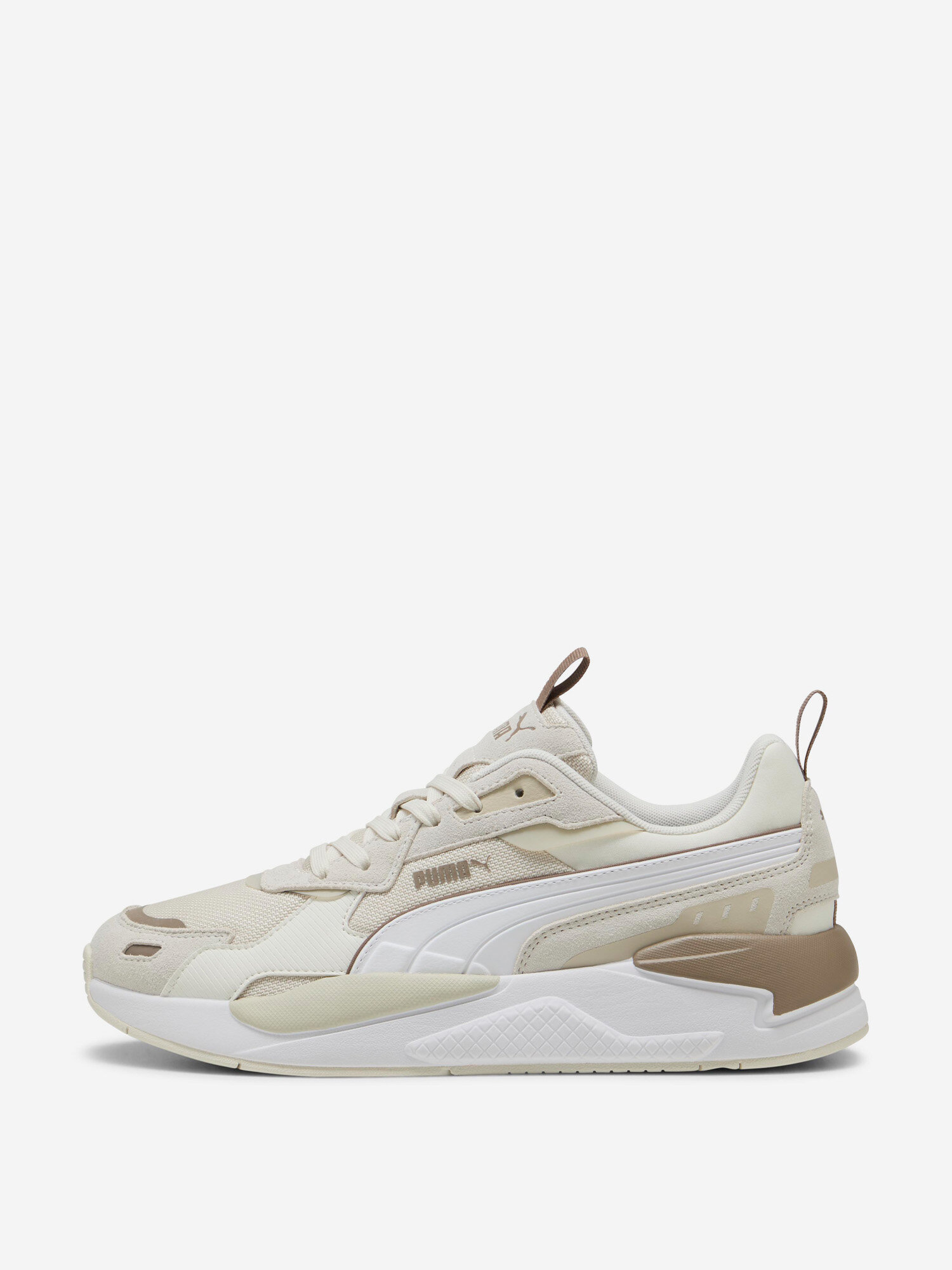 Кроссовки PUMA, размер 9.5, бежевый/белый