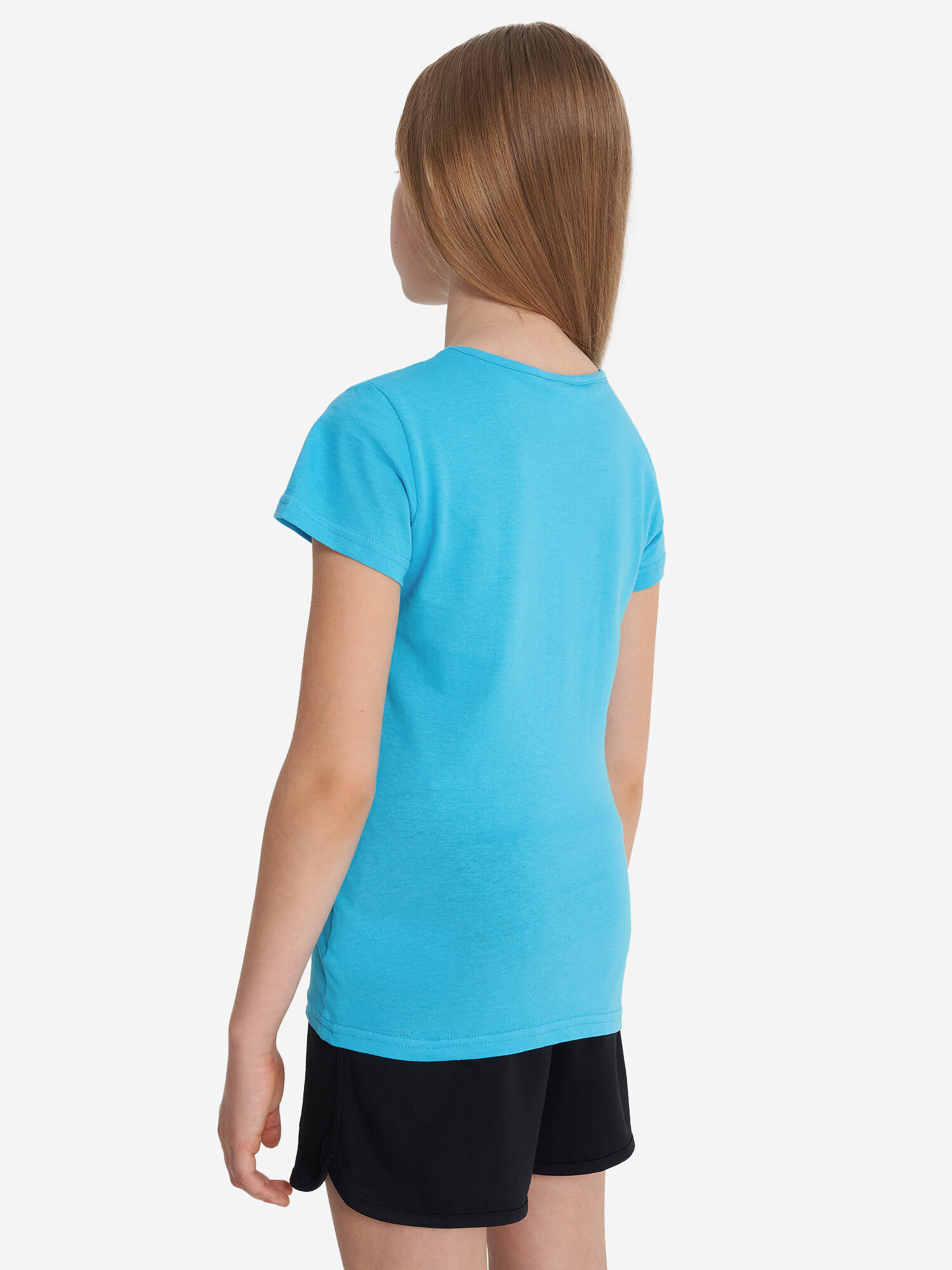 Футболка GSD, размер 134-140, ярко-голубой — фото 1