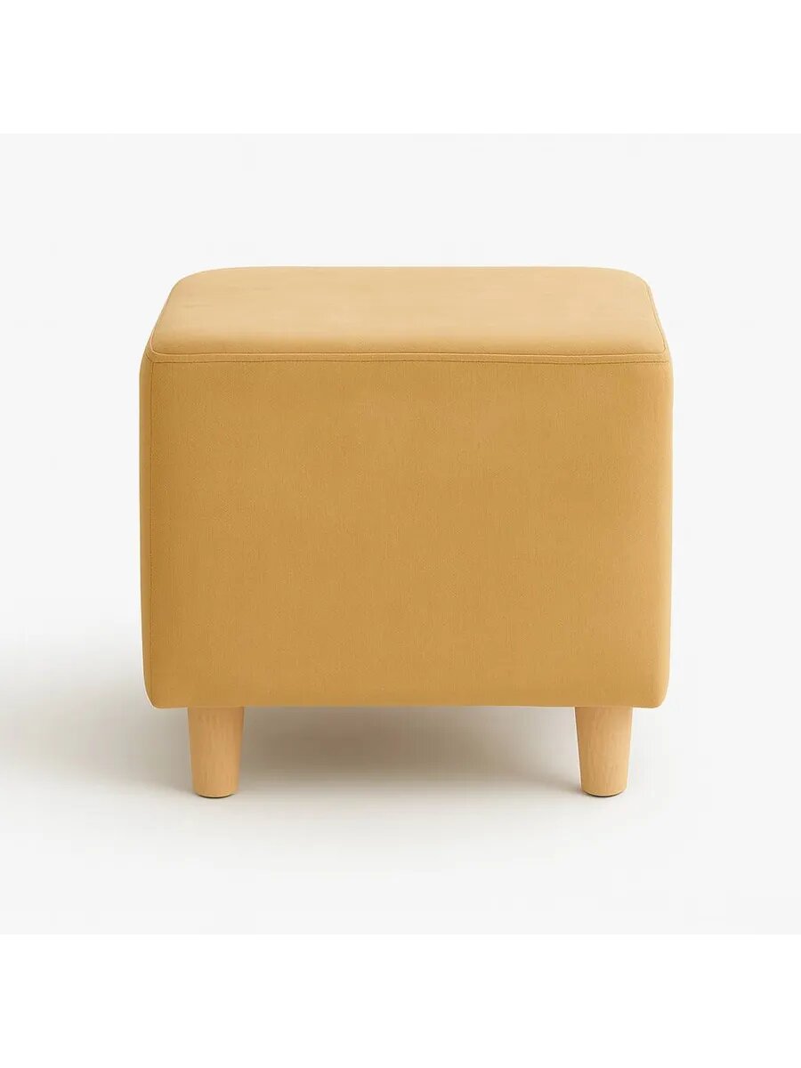 Пуф мягкий для прихожей и спальни на ножках