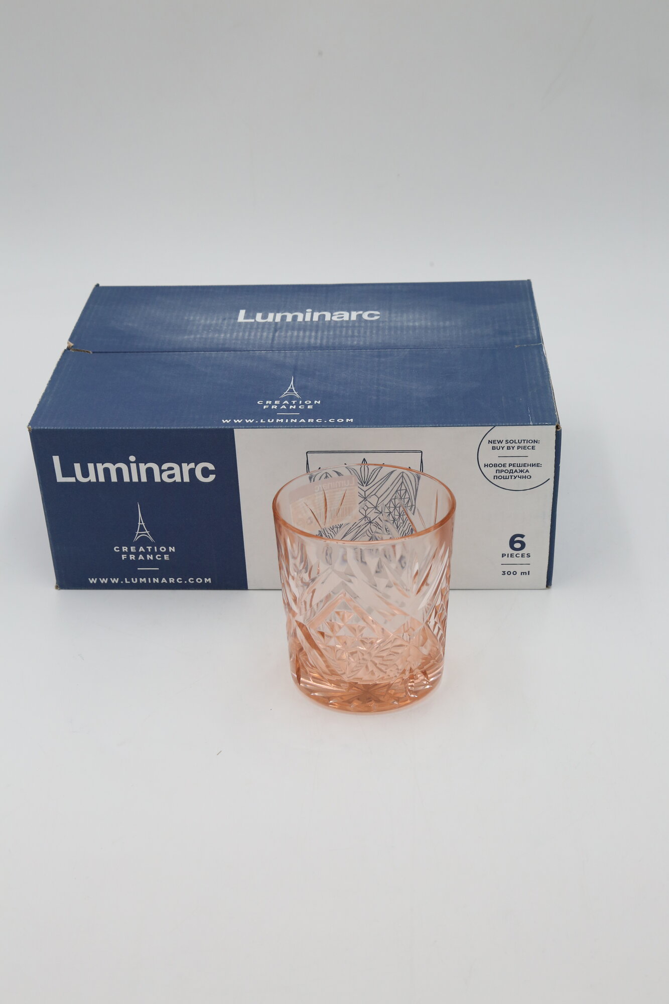 Стакан низкий LUMINARC "залбцбург" розовый P9167 300мл 6шт 6х2