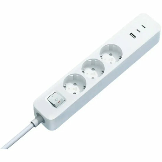 Сетевой фильтр Xiaomi 20W Power Strip (2C1A) EU (BHR07UKEU) 18м белый