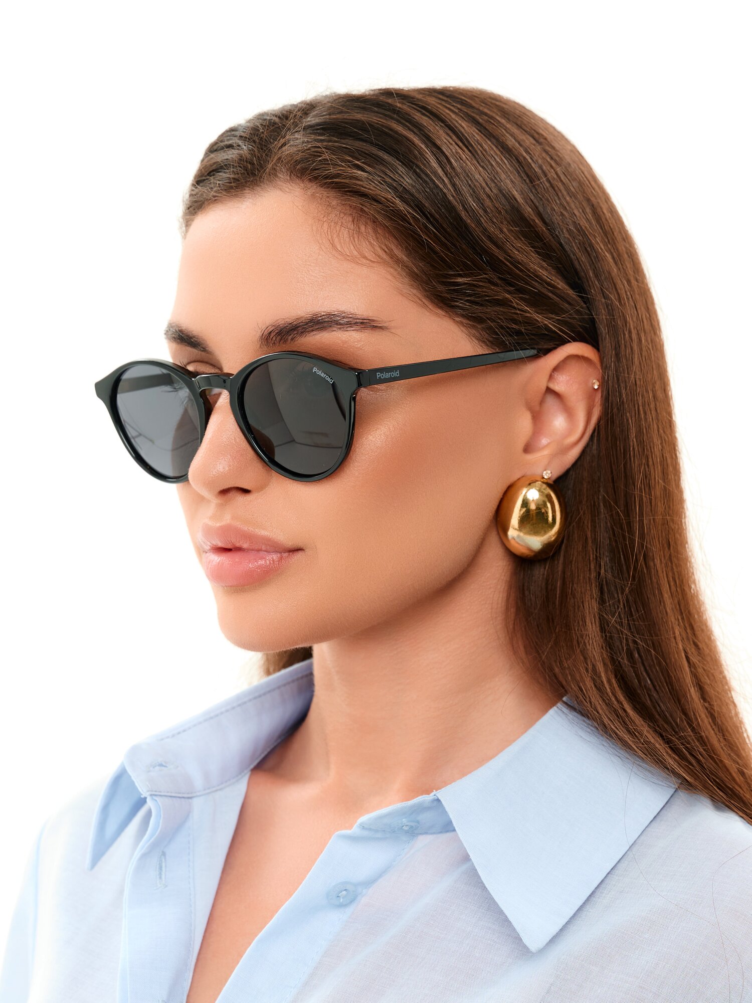 Солнцезащитные очки Polaroid, черный — фото 1