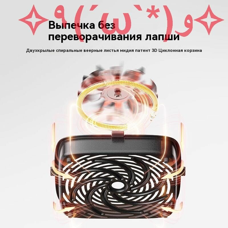 Картинки Xiaomi Mi Home воздушная сковорода S1, 6 литров, кухонная большая емкость с микро-паровой стерилизацией и нежным запеканием без переворачивания