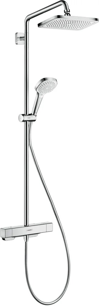 Душевая стойка Hansgrohe Croma 27630000 с тропическим душем со смесителем латунная хром с лейкой немецкая