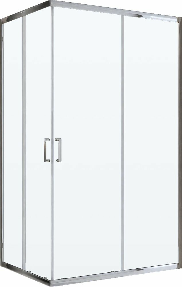 Душевой уголок BelBagno Uno -195 AH 2 120/80 C Cr без поддона стеклянный 120x80 прямоугольный раздвижной итальянский