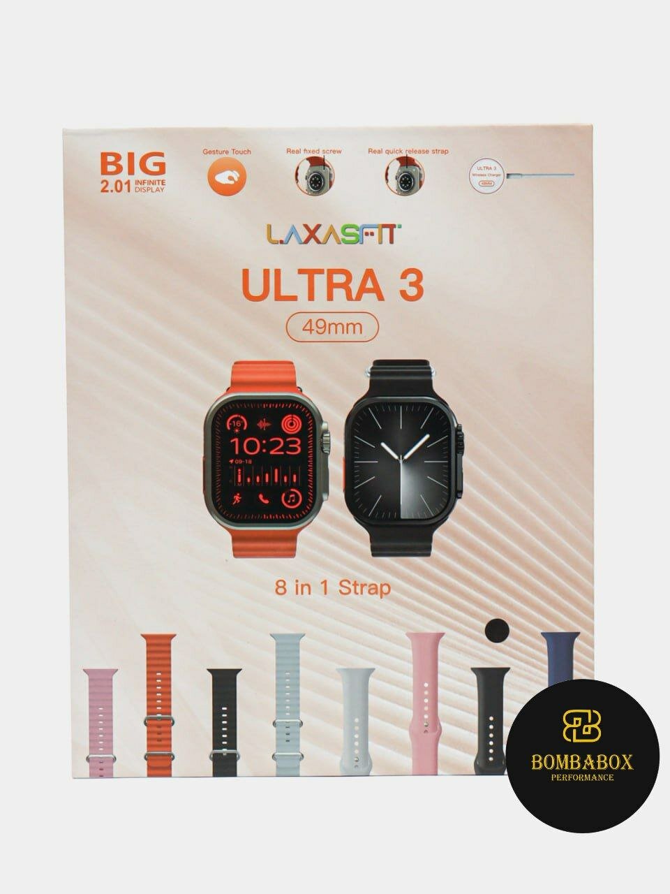 Умные часы Smart Watch Ultra 3 для мужчин, спортивная версия, ремешок BIG 8, 49 мм
