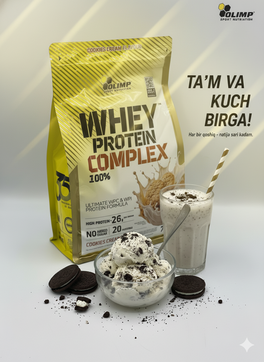 Olimp Whey Protein complex вкус Cookies cream 700g проеин сыворотка