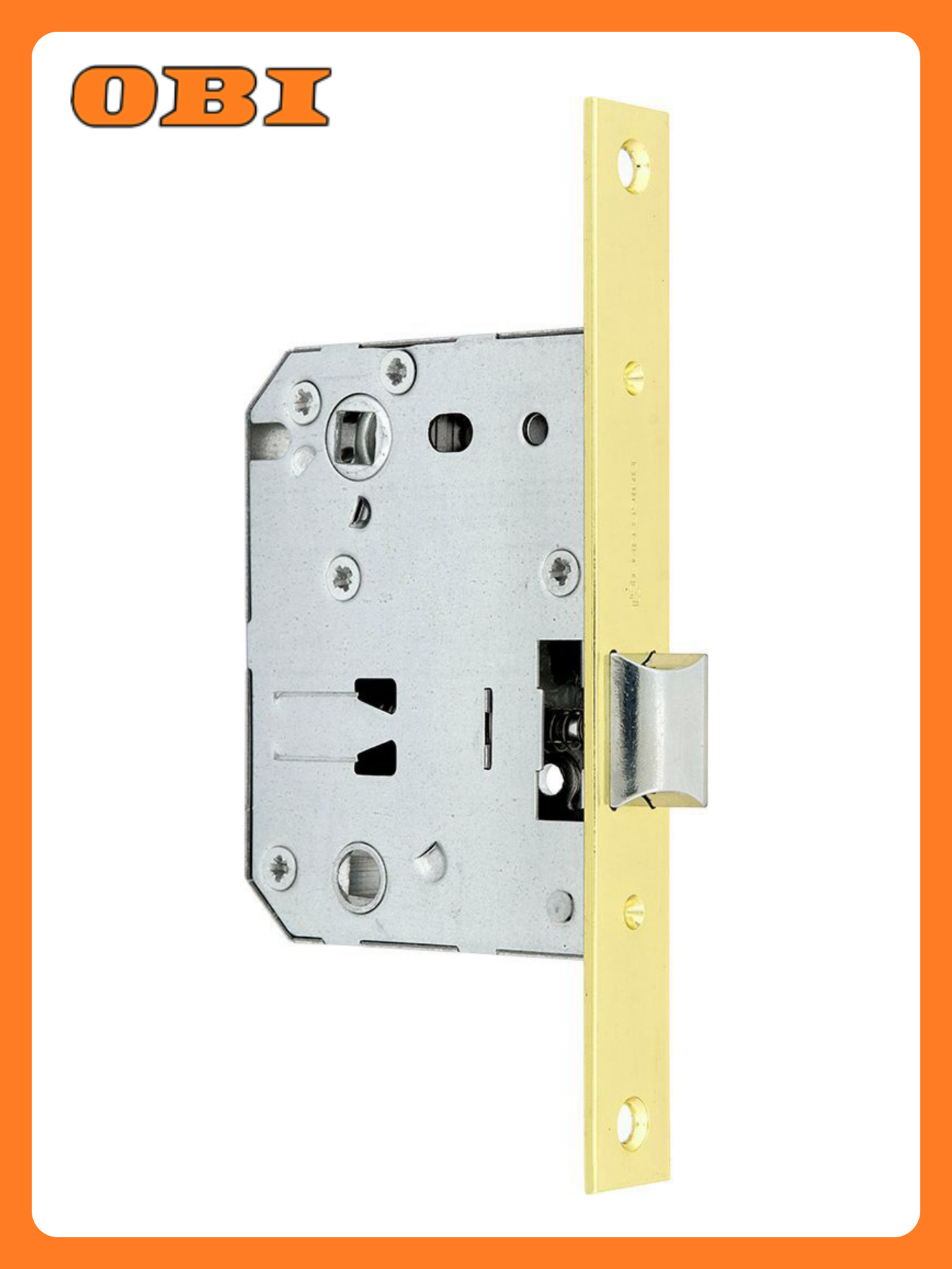 Замок межкомнатный Palladium 170 PB врезной золотистый латунь