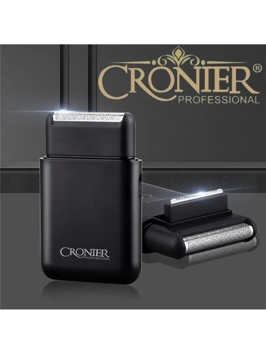 CRONIER CR-828: Перезаряжаемая электробритва с фольгой, выдвижным триммером для мужчин