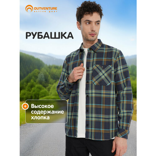 фото Рубашка outventure, размер 52-54, синий