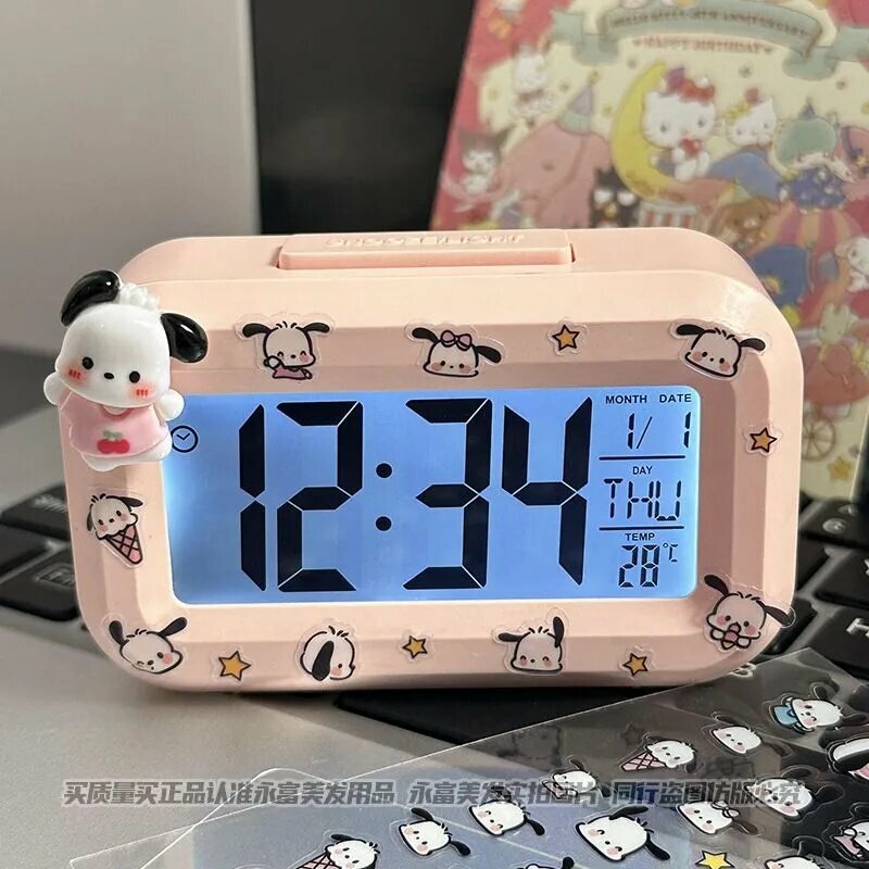 Многофункциональный электронный будильник в стиле Hello Kitty1 шт