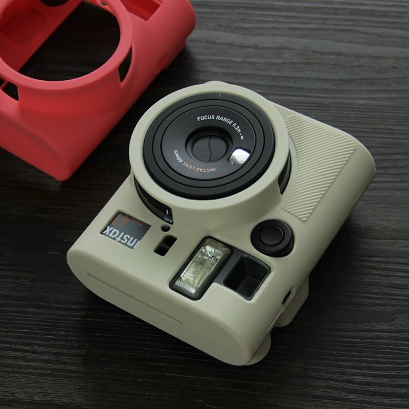 Слоновая кость Силиконовый защитный чехол для Fujifilm mini 41 - Прочный ударопрочный чехол