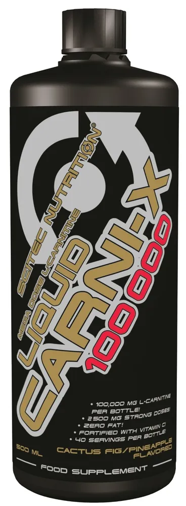 Л-карнитин, "Carni-X Liquid 100000" Scitec Nutrition, плоды кактуса-ананас - 500 мл.