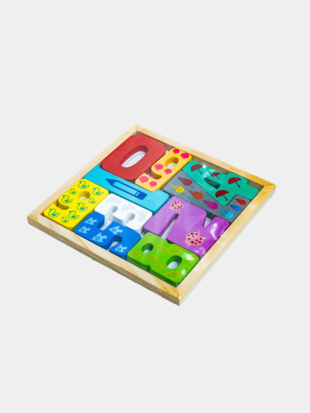 Деревянная игрушка "Цифры", обучающая, развивающая, из дерева