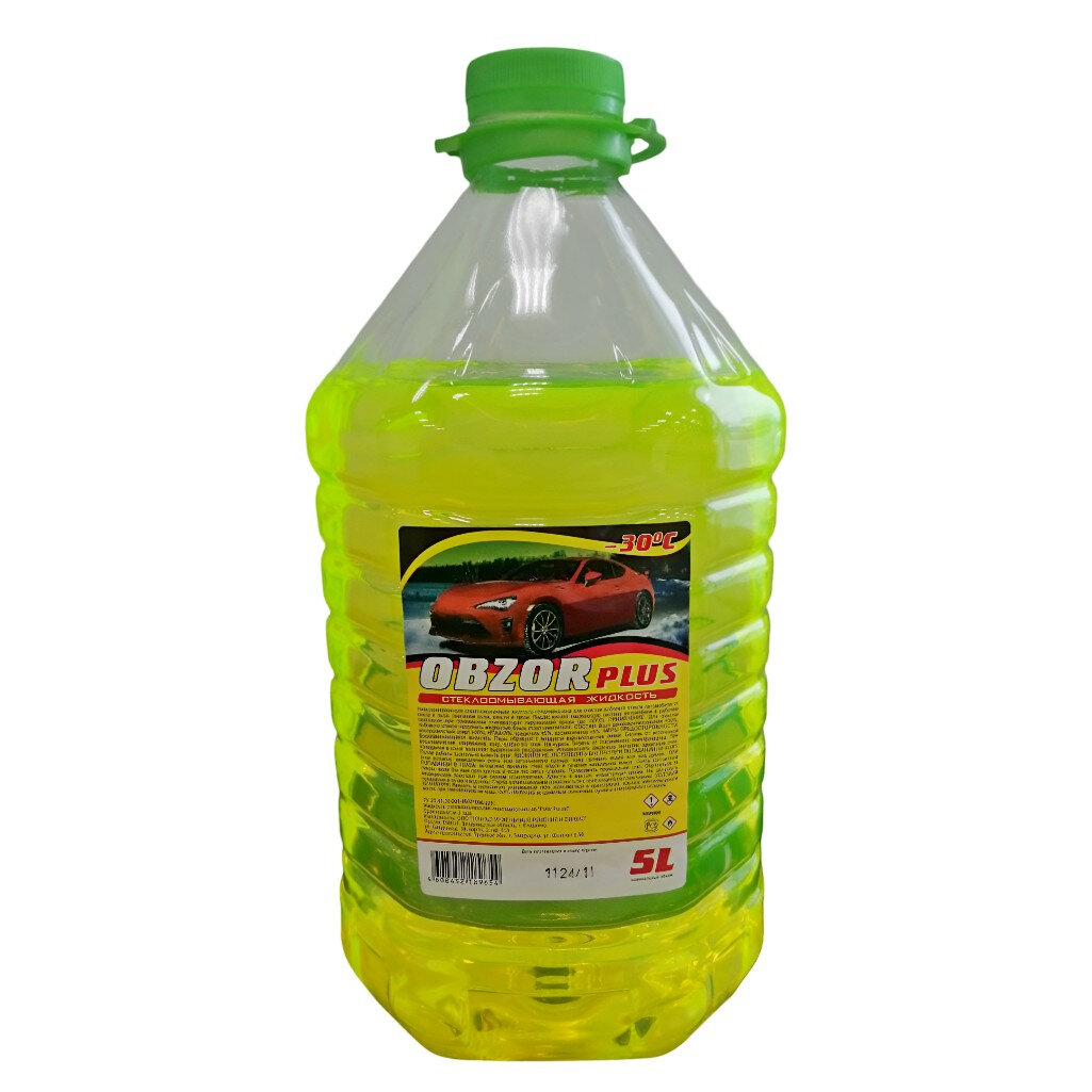 Стеклоомывающая жидкость OBZOR Plus -30°С 5л