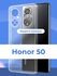 Защитный чехол на Honor 50 с защитой камеры / Прозрачный