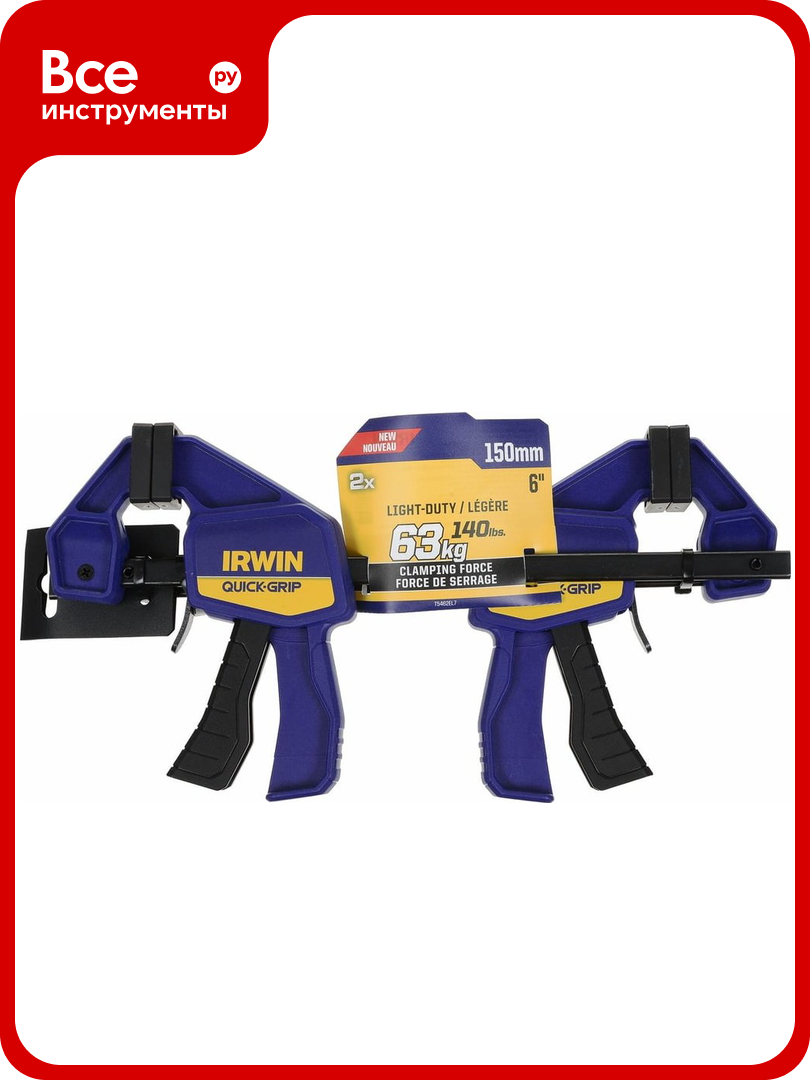 Приспособление для зажима mini до 150 мм 2 шт IRWIN T5462EL7
