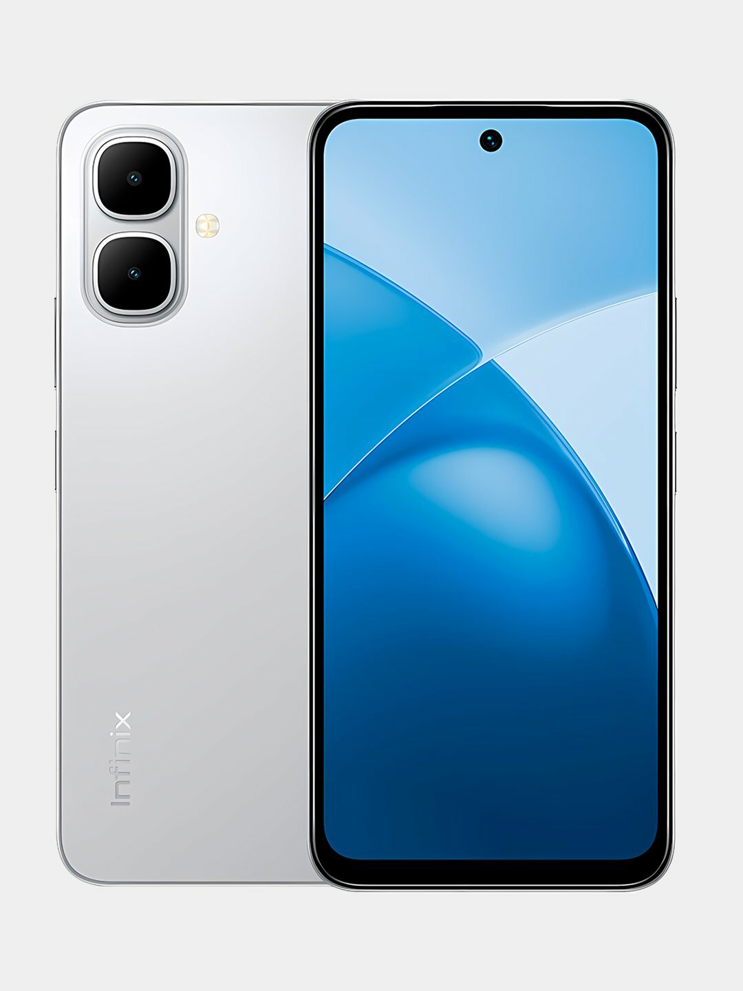 Смартфон Infinix Smart 10, Silver, 4/64 GB, диагональ 6.7", 120 Hz, Silver