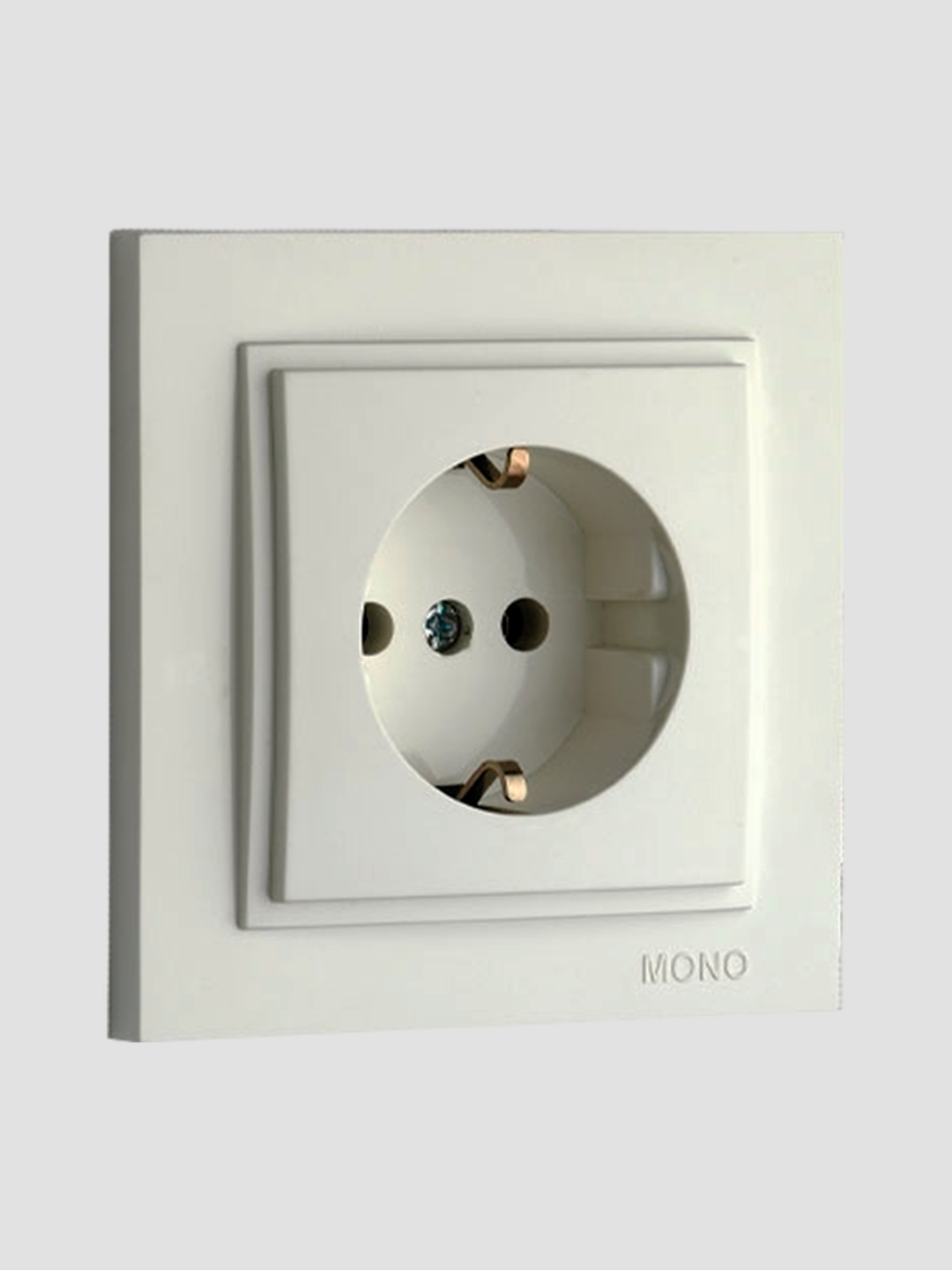 Розетка Despina, с заземлением Voltus MONO ELECTRIC, белый, черный, серебряный, золотой, хром