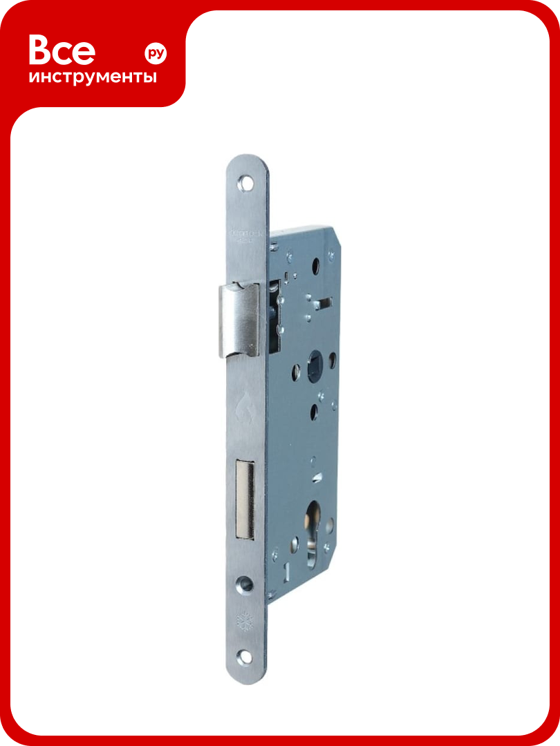 Корпус замка Doorlock DL4292С/55/72/20/SCr матовый хром реверсивный под цилиндр бэксет 55 мм межосевое расстояние 72 мм фронтальная планка шириной 2 75309