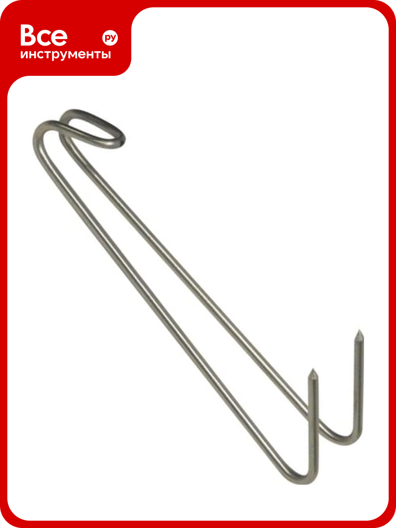 Крюки для рыбы ООО Степл двойные  120 3 мм  10 шт  из пищевой  нержавеющей стали H03D3120