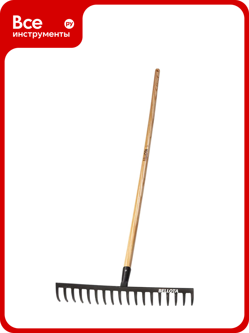 Прямые грабли с буковым черенком Bellota 486 мм  1500 мм 951 18 CML