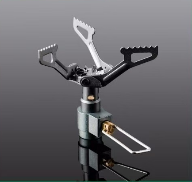 Горелка туристическая "BRS-3000T" титан серая компактная 25г