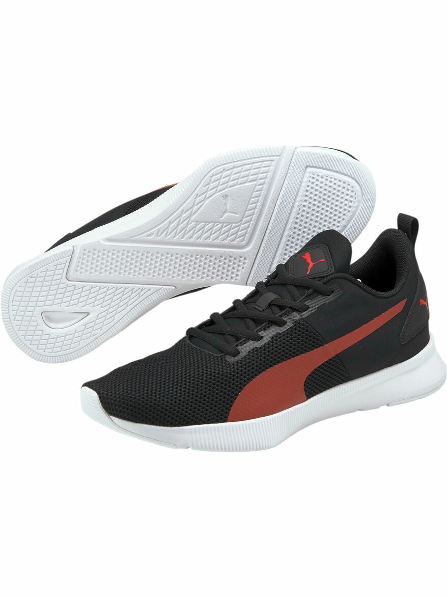 Кроссовки PUMA Flyer Runner, полнота 7, размер 5 UK, черный/красный/белый