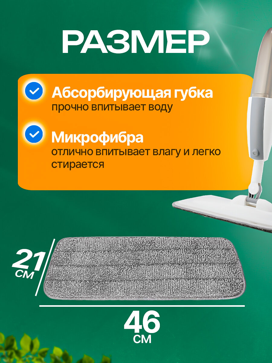 Насадки для швабры c распылителем Spray Light 41х14 см, 2 шт. — фото 1