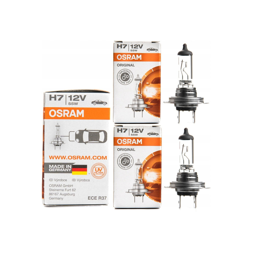 Лампа галогенная Osram Original H7 12V 55W, 1 шт. (арт. 64210)