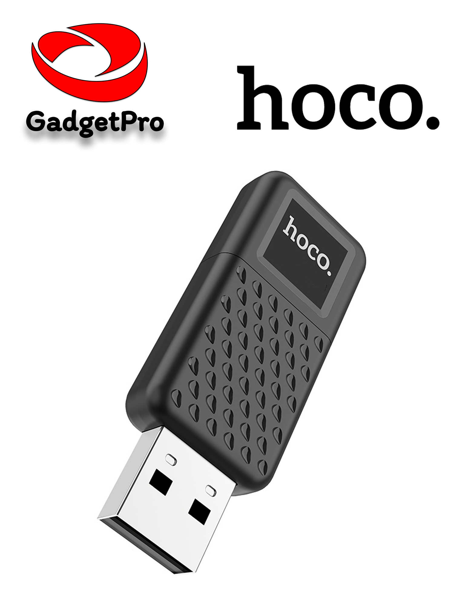 Флешка Hoco UD6 Intelligent 32 ГБ USB 2.0, компактная, черная, защита данных