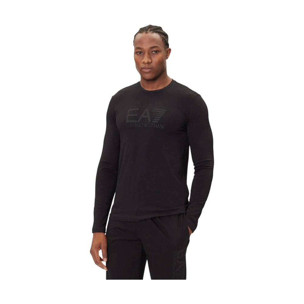 Лонгслив EA7 EMPORIO ARMANI, размер M, , черный