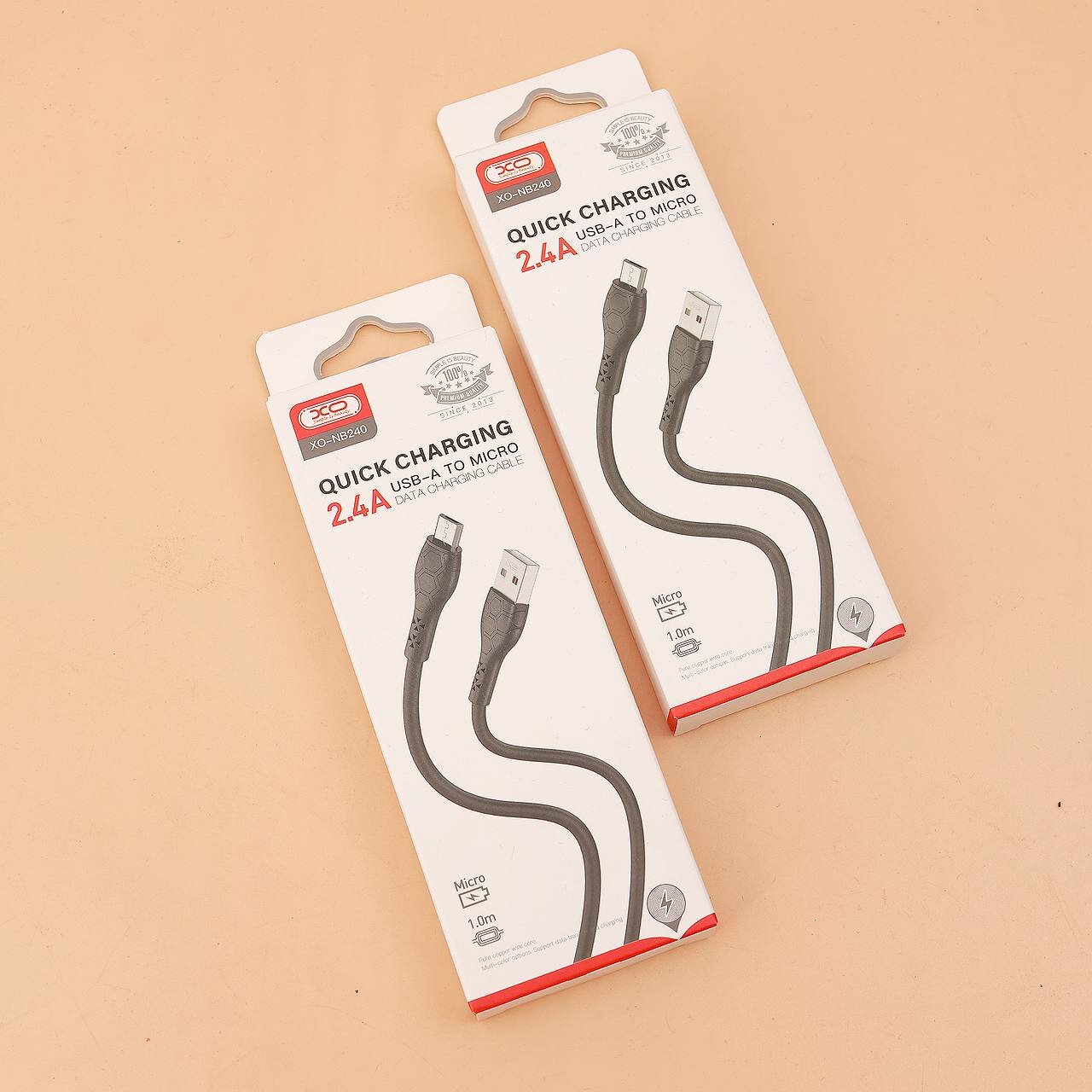 USB-кабель XO NB240 Micro USB, черный, 1м, для зарядки и передачи данных