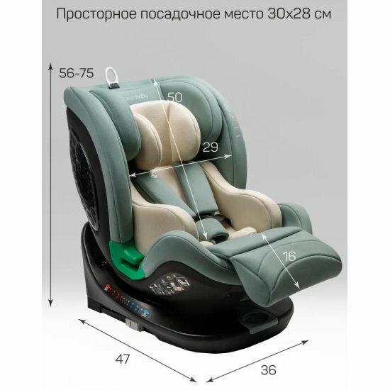 Картинки Автокресло Amarobaby Triumph i-Size 0+/1/2/3 зеленый