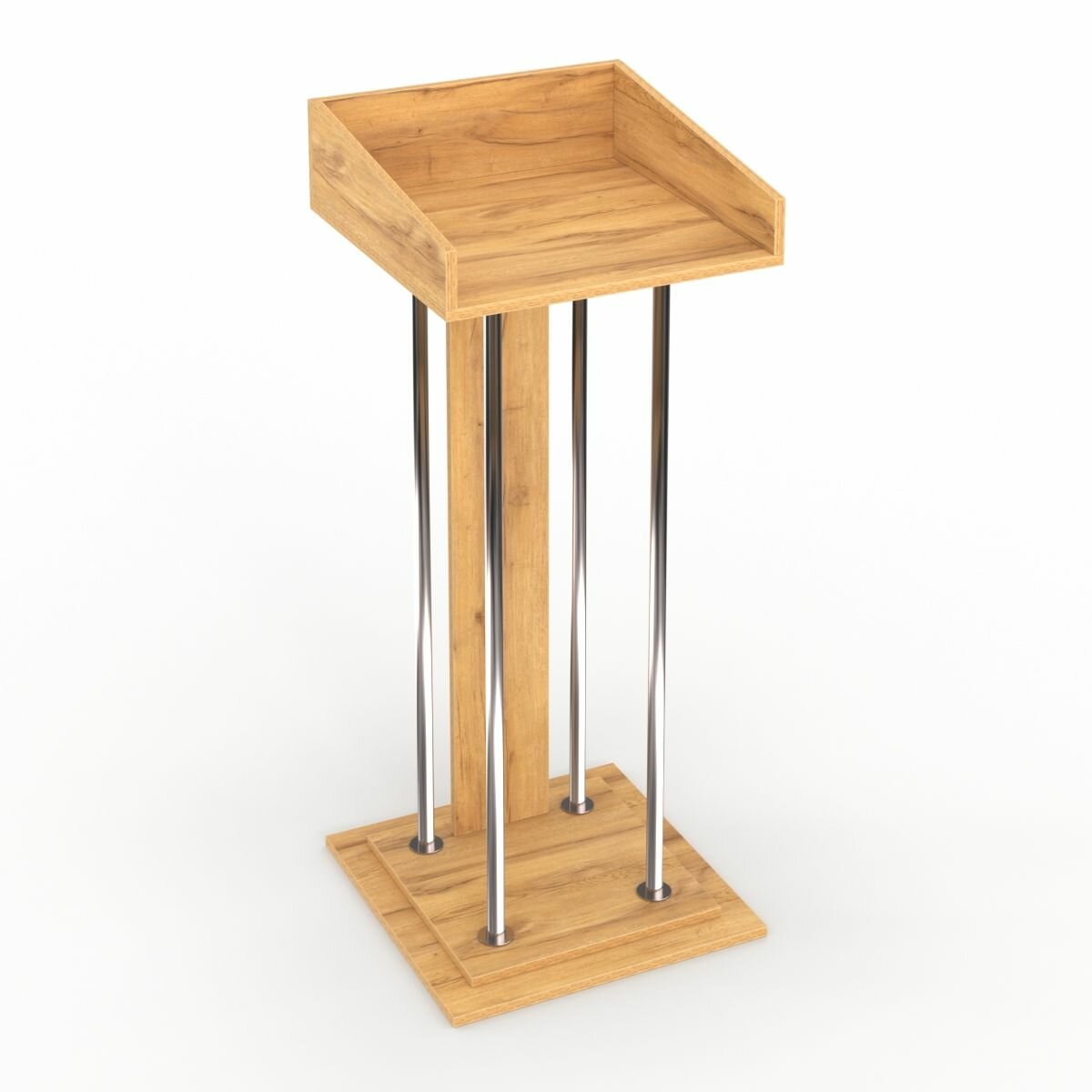 Трибуна "диктор" №4 стационарная, Дуб Золотистый. Производитель товара - компания Westcom. — фото 1